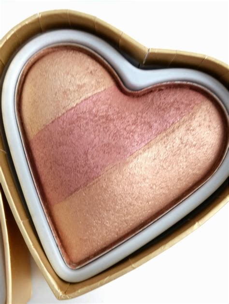 the budget beauty blog makeup revolution i heart makeup blushing hearts swatches and review i