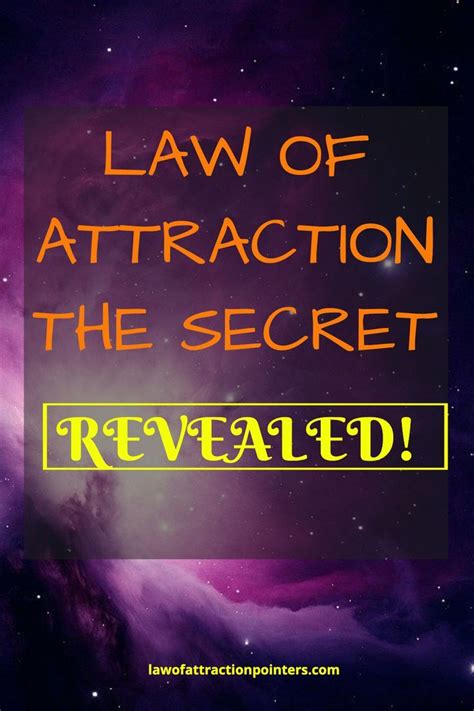 Law Of Attraction The Secret Revealed Secret Law Of Attraction Law