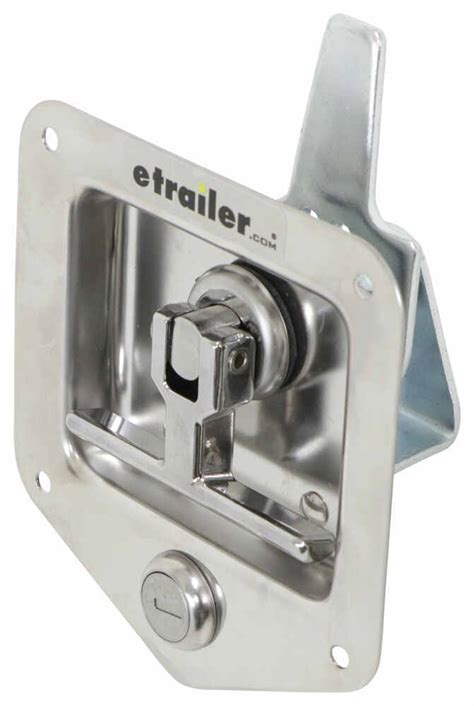 T Handle Locking Stainless Steel Flush Door Latch Redline Trailer Door