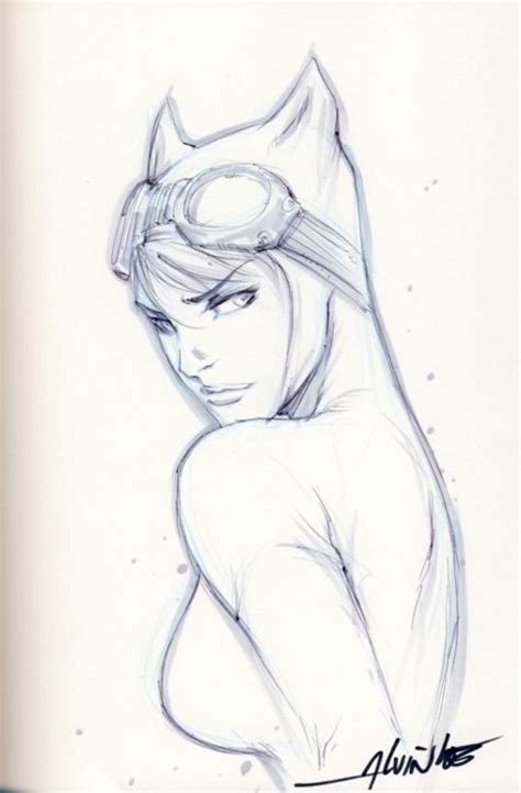 Catwoman By Alvin Lee Comic Art Dc Comics Art