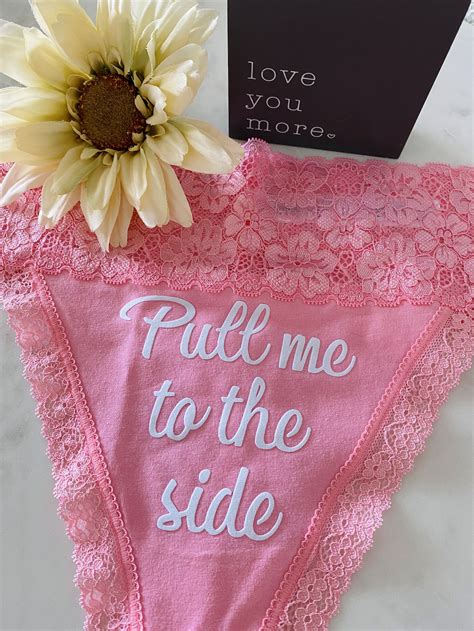 pull me to the side pink thong panties fast shipping more colors and plus size options gag t