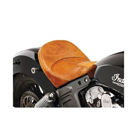 Indian Scout Heritage Leather Extended Reach Seat Moore Speed Racing