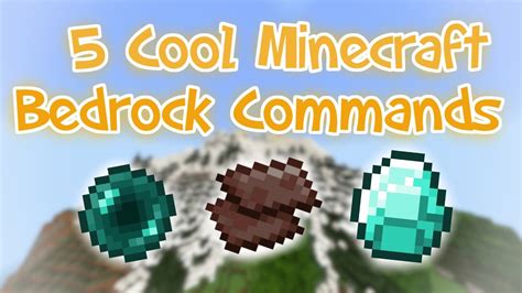 5 Cool Minecraft Bedrock Commands Youtube