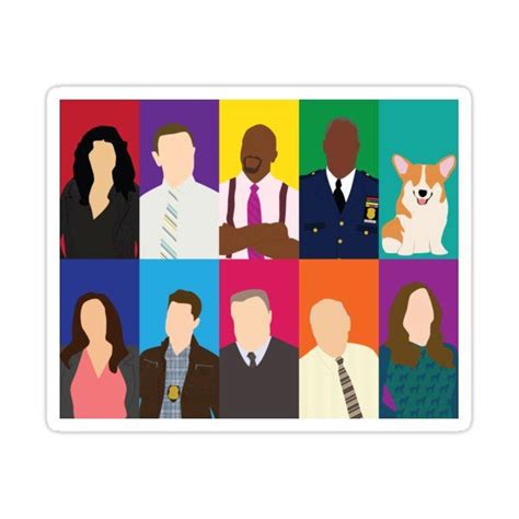 Brooklyn 99 Sticker By Ehaverstick