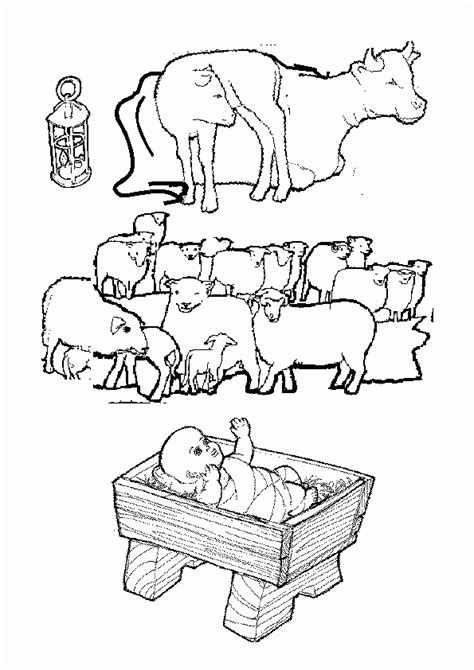 Nativity Animals Coloring Pages High Quality Coloring Pages