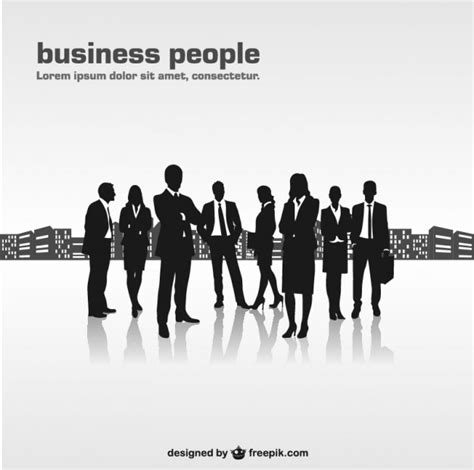 8 Business People Silhouette Vector Images Black Man Silhouette Clip