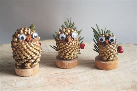 Pine Cone Owls Pine Cone Crafts Christmas Pine Cones Christmas Crafts