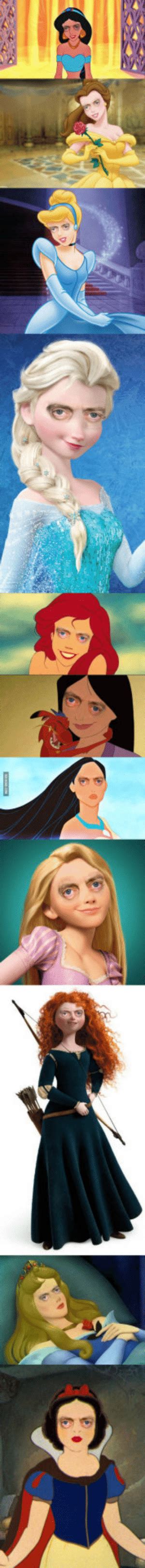 Disney Princesses With Steve Buscemis Eyes Disney Meme On Meme
