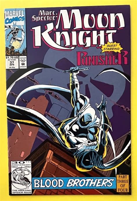 Marc Spector Moon Knight 37 The Punisher 1992 B2 Comic Books