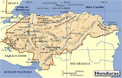 Mapa De Honduras Y Sus Departamentos DamienJunaid