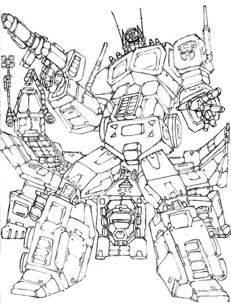 Optimus Prime Coloring Pages Free Coloring Pages