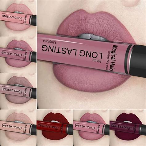 Best Lip Makeup 12 Colors Sexy Matte Velvet Long Lasting Lipgloss Liquid Lipstick Lip Gloss In