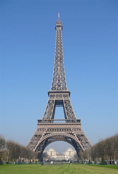 Eiffel Tower Paris Blue Sky Free Image Download