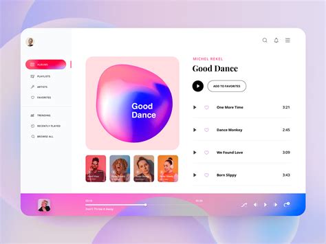 Music Player Web Application By Ahmed Manna On Dribbble