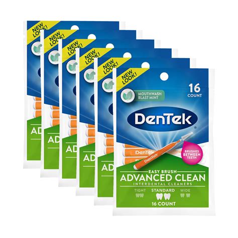 Buy Dentek Easy Brush Advanced Clean Interdental Cleaners Standard 16