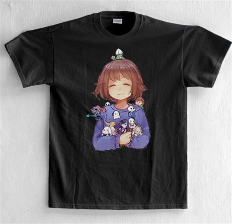 Undertale Frisk With All Character Pocket Version Black S M L Xl 2xl T