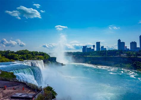 City Clouds Daylight Falls Mist Niagara Niagara Falls Outdoors