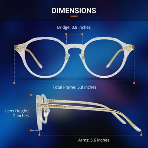 Blue Light Blocking Glasses Computer Gaming Retro Eyewear Vision Care Protection Ebay