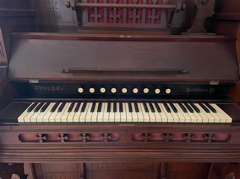 Antique J Estey And Co Pump Organ Brattleboro Vt Vox Humana Tremolo