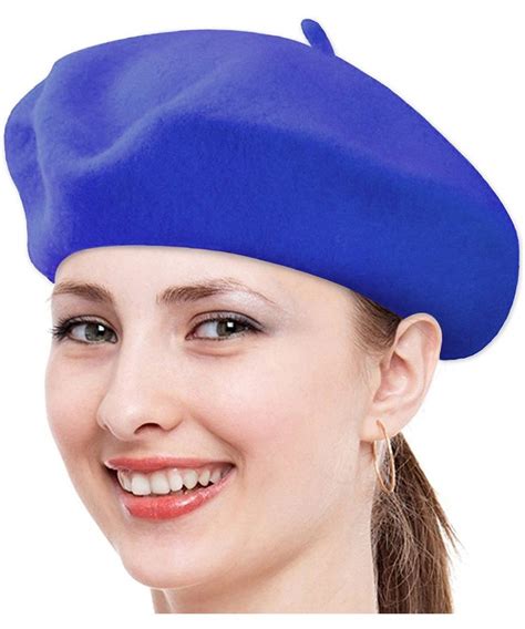 classic solid color wool french beret royal blue cg11cs1gquj french beret hat parisian chic