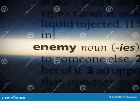 Enemy Stock Image Image Of Meaning Focus Language 161578649