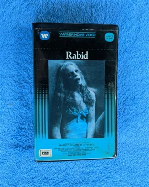 Rabid Vhs Tape 1977 Horror Marilyn Chambers David Cronenberg Warner
