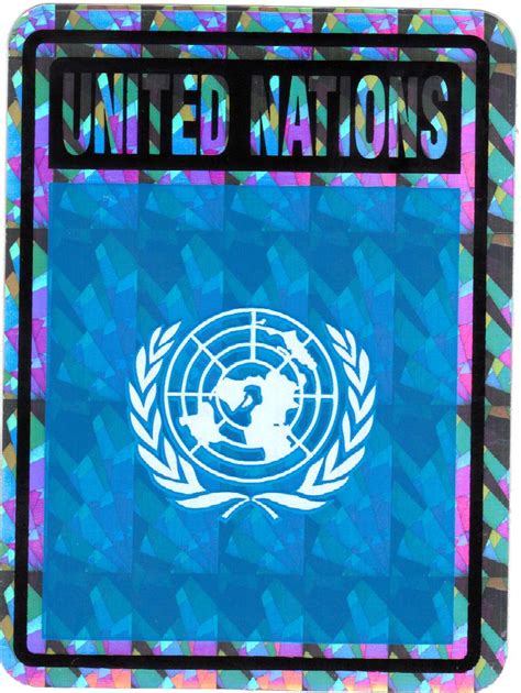 United Nations Vinyl Waterproof Reflective World Flag