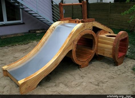 Diy Playground Slide Material Build A Swing Set And Play House