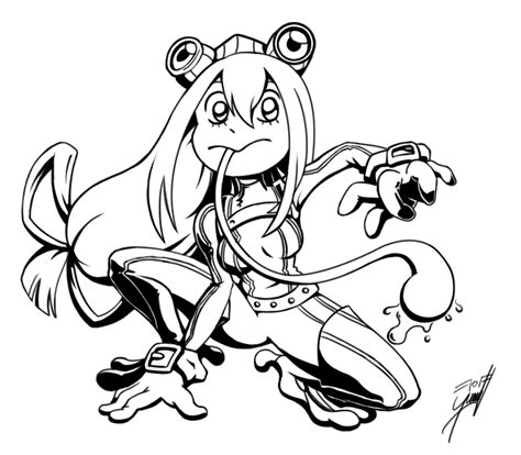 Tsuyu Asui 8 Coloring Page Anime Coloring Pages Images And Photos Finder