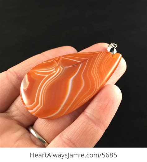 orange agate stone jewelry pendant u83ghfemca0