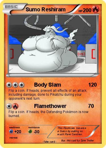 Pokémon Sumo Reshiram Body Slam My Pokemon Card