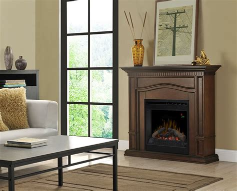 Theodore Mocha Wall Or Corner Electric Fireplace Mantel Package