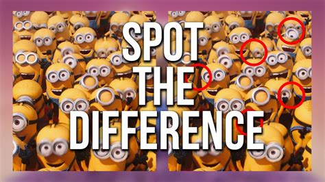 Minions Game Can You Spot The Difference 92 Cant Spot