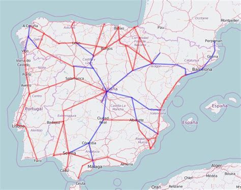 How To Travel Throughout Spain By Rail In 2020 Map Of Spain Train