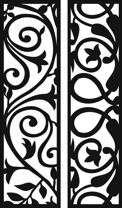 Room Screen Separator Seamless Pattern Free Dxf File For Free Download