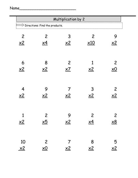 Multiplication Worksheets For 3rd Grade Pdf