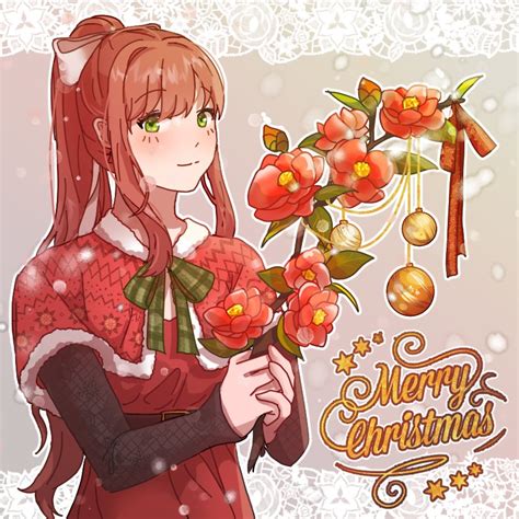 Monika Hopes That You Had A Wonderful Christmas~ 💚💚💚 By Yuna4568 On Twitter Rddlc