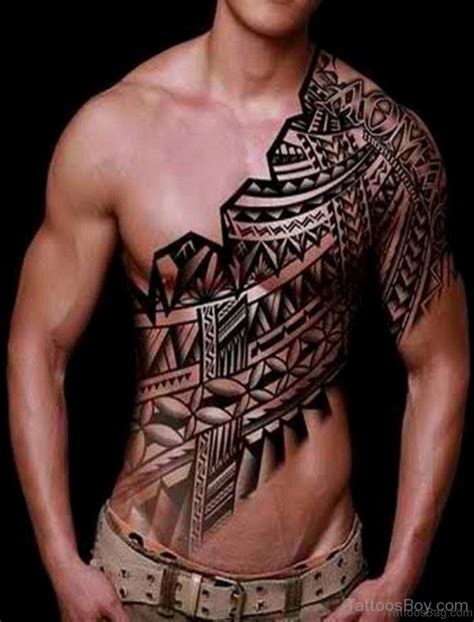 61 Stylish Tribal Tattoos On Chest Tattoo Designs