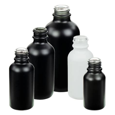 Matte Black 8oz Boston Round Glass Bottle With 28410 Fine Mist Sprayer