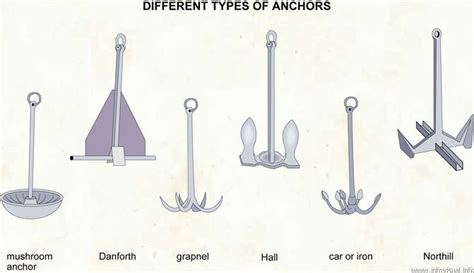 Different Types Of Anchors Sailing Pictures Nautical Art Compass Rose