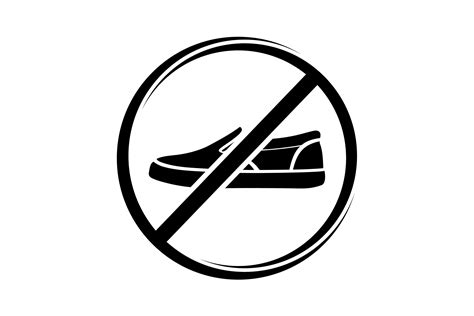 No Shoes Sign Graphic By Rasoldesignstudio · Creative Fabrica