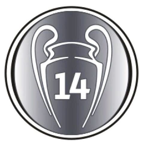 2022 real madrid ucl boh 14 champions official player issue size football soccer badge patch