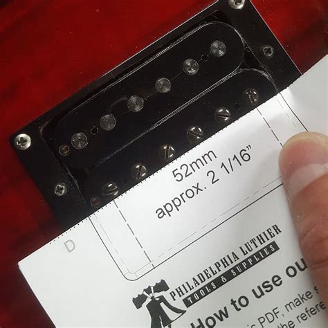 Printable Pdf For Measuring Pickup Pole Spacing Philadelphia Luthier