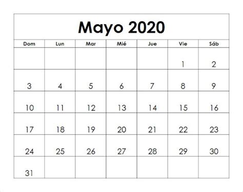 Pin En Calendario Mayo 2020 Chile