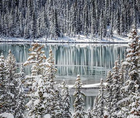 Frozen Lake Banff Bing Wallpaper Download