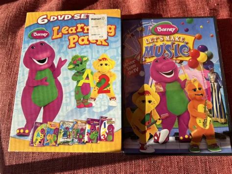 Barney Learning Pack Dvd Disc Set Plus Lets Make Music