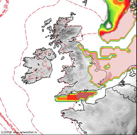 Snow Uk Map Where Will It Snow In Britain Today Weather