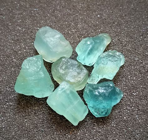 Natural Raw Aquamarine Crystal Untreated Blue Aquamarine Etsy