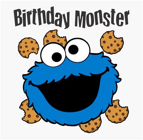 Cookie Monster Birthday Clipart Free Transparent Clipart Clipartkey