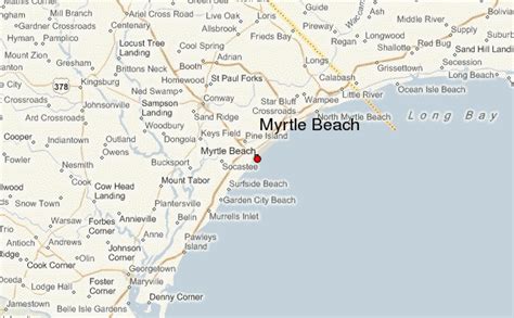 North Myrtle Beach Topographic Map United States Map